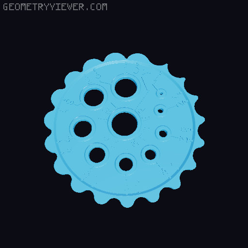 Fillet diameter radius gauge | Workshop coaster 3D model thumbnail