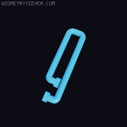 QUICK-CLIP system carabiner for a backpack 3D model thumbnail