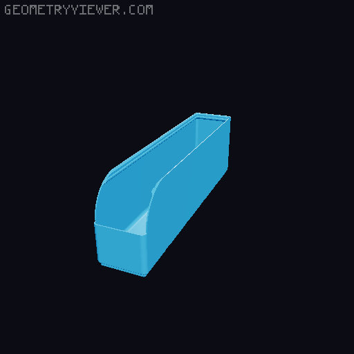 Gridfinity rouded bins collection all sizes 3D model thumbnail