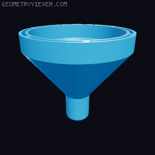 Mini Air Funnel 3D model thumbnail