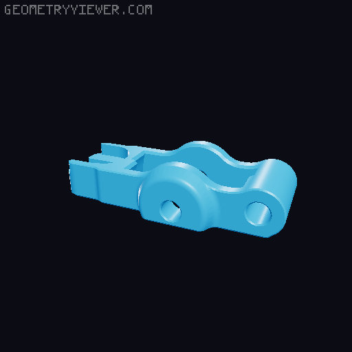 ProtoXtruder 2.0 Skeletonised front and rigid back 3D model thumbnail