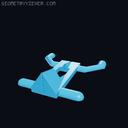 Sy's Peglock - pegboard holder for Hoto Air Capsule 3D model thumbnail