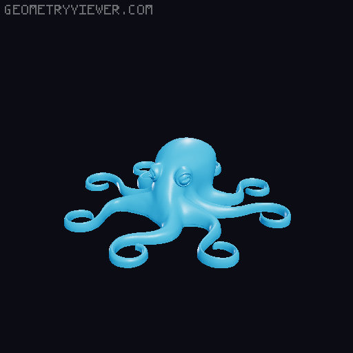 Smooth Octopus 3D model thumbnail