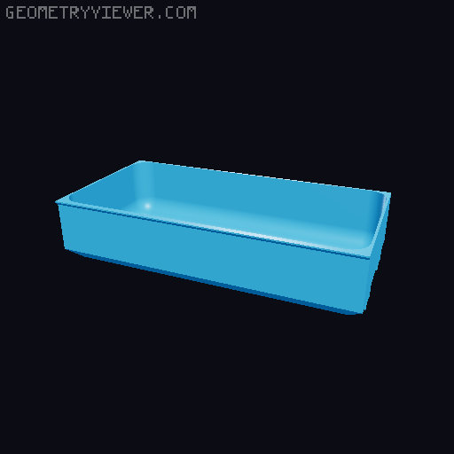 Modular Drawer Organizer Remix 3D model thumbnail