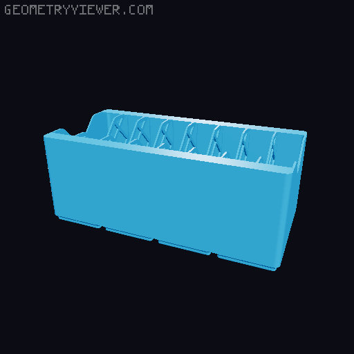 Gridfinity Cable Organizers 3D model thumbnail