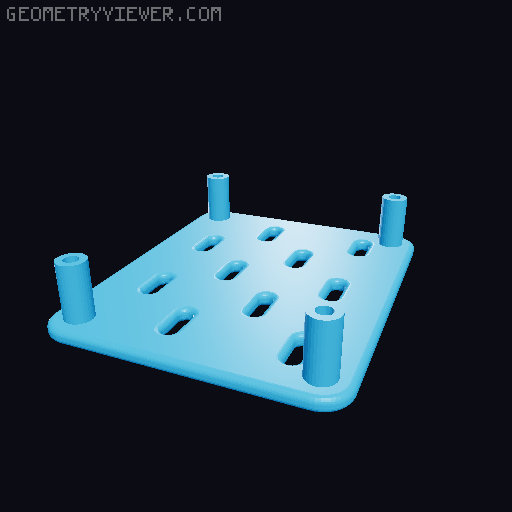 Skadis Pegboard, all sizes 80 to 360mm 3D model thumbnail
