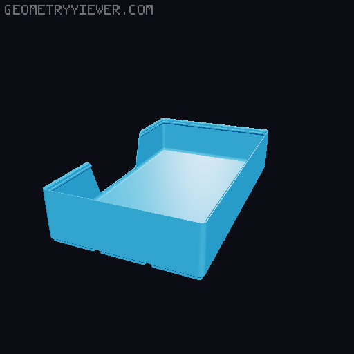 Gridfinity wall cutout collection 3D model thumbnail