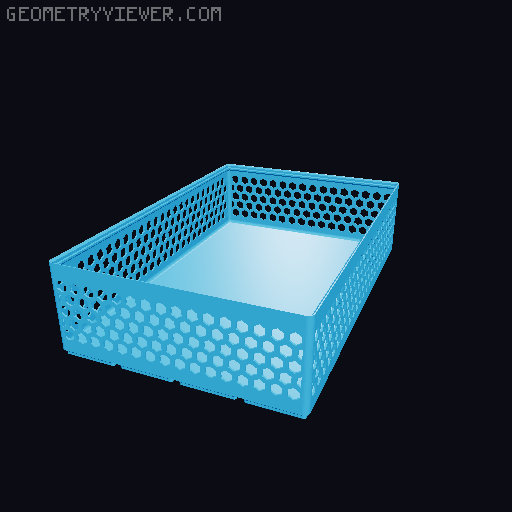 Gridfinity Hex Bins all sizes 3D model thumbnail