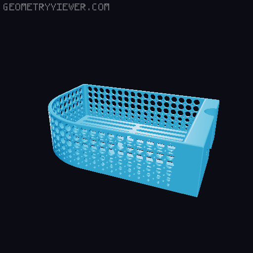 Shower Basket (XXL Circle Edition) 3D model thumbnail