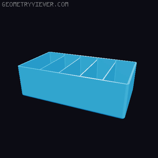 Improved kitchen packet / sachet organizer (multiple sizes) 3D model thumbnail