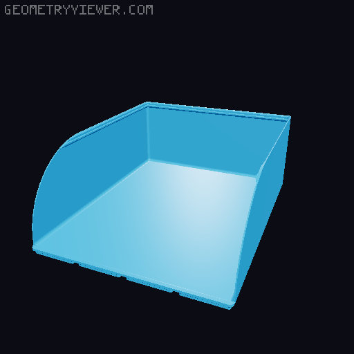 Gridfinity rouded bins collection all sizes 3D model thumbnail