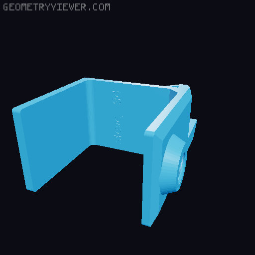 Bracket V3.1_long for removable Desk Bin Trash Can V3 3D model thumbnail