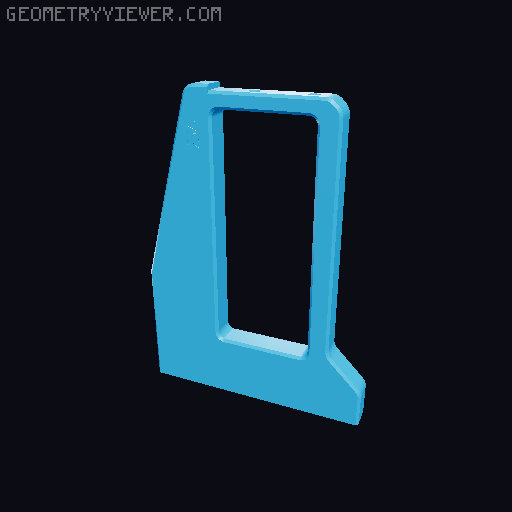 3D printable open frame PC case 3D model thumbnail