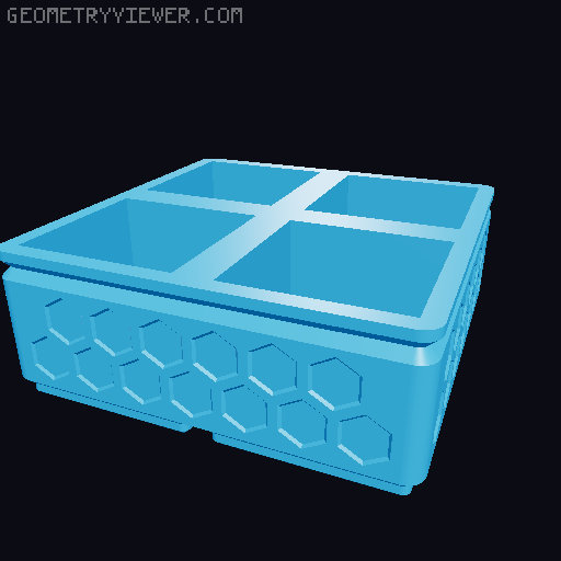 Gridfinity - Single print vase mode bins 3D model thumbnail