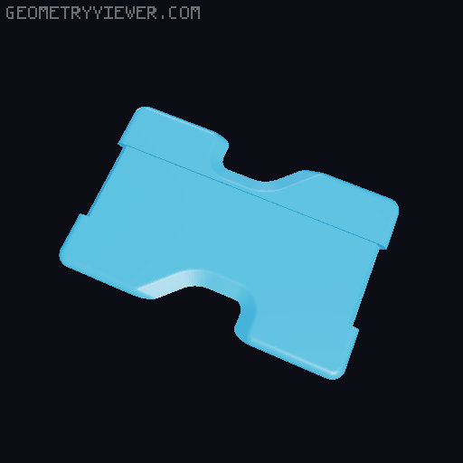 Minimalist Wallet w/ Yubikey 5C Holder 3D model thumbnail