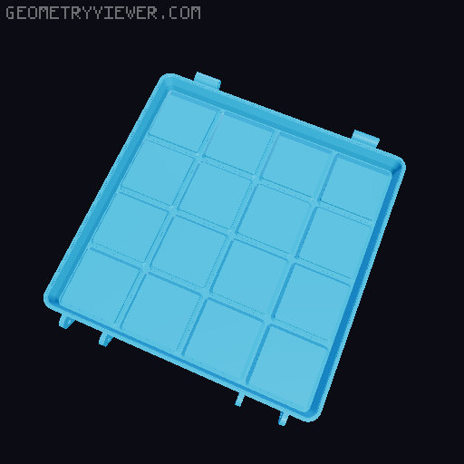 Rugged Gridfinity Box (Parametric) 3D model thumbnail