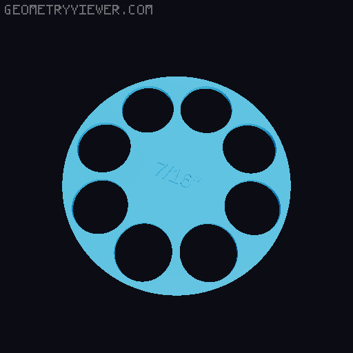 Customizable Hex nut sorter V2 - Metric, Imperial and Machine 3D model thumbnail