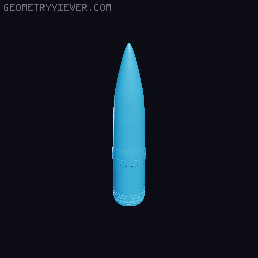 80 cm Dora Gun - Shell Set 3D model thumbnail