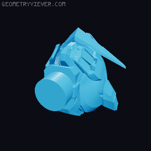 Gundam 3D model thumbnail