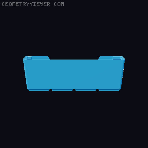 Gridfinity wall cutout collection 3D model thumbnail