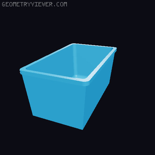 Harbor Freight mini tool box bins 3D model thumbnail