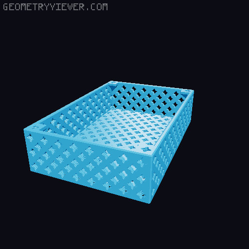 PrintABox - modular PrintABlok compatible boxes 3D model thumbnail
