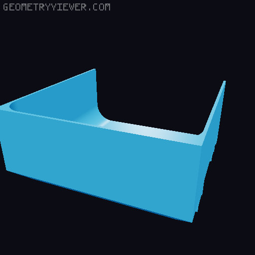 Modular Drawer Organizer Remix 3D model thumbnail