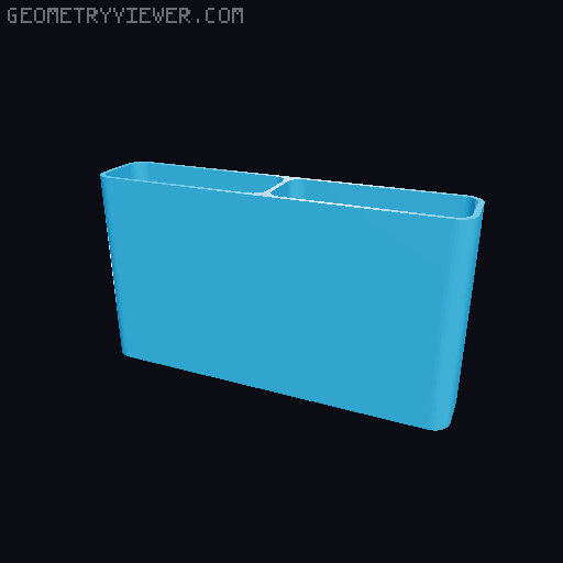 Bin for Ikea skadis - 564 models - hooks need support 3D model thumbnail