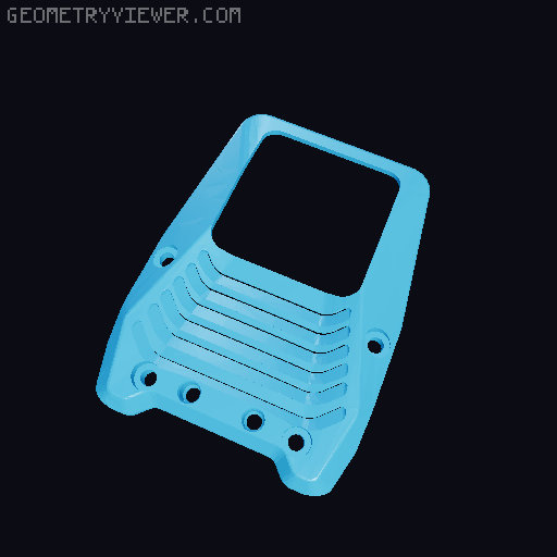 Hero Me Gen 7 part cooling for stock Neptune 3 Pro/Plus/Max Dual 5015 Cooling Shroud 3D model thumbnail