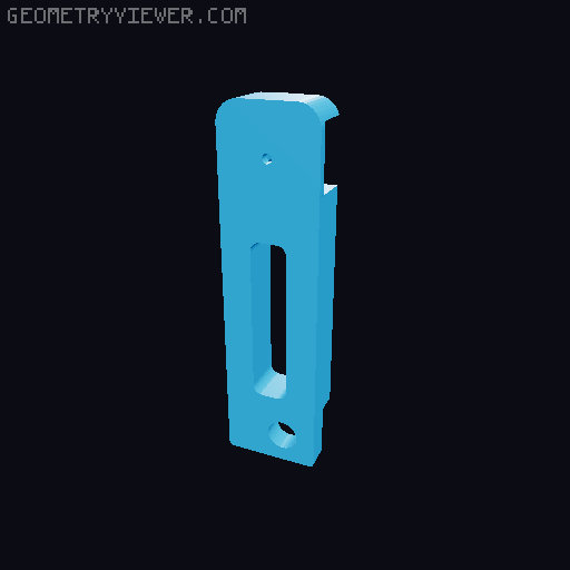 Monitor stand with aluminum profile 3D model thumbnail