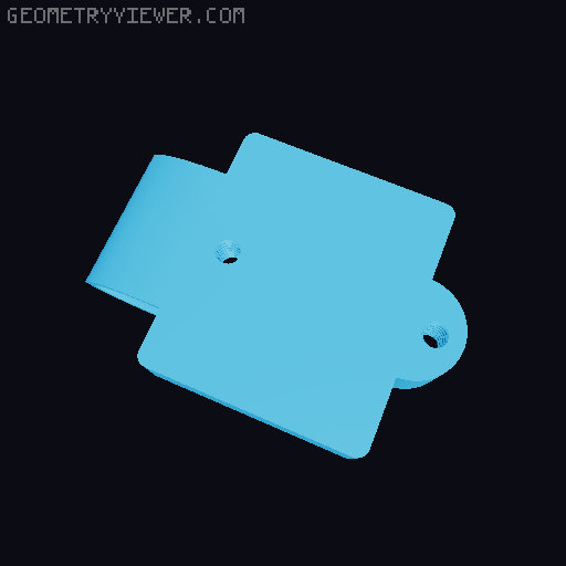 Echo Dot 3 Battery Mount 3D model thumbnail