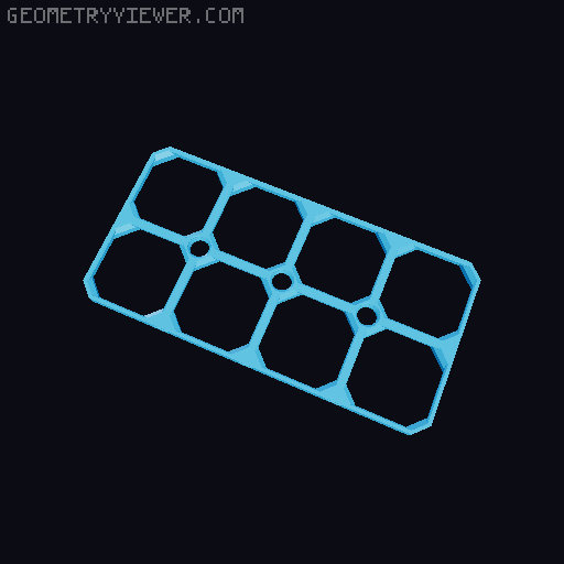 openGrid with Multiboard-compatible screw holes 3D model thumbnail