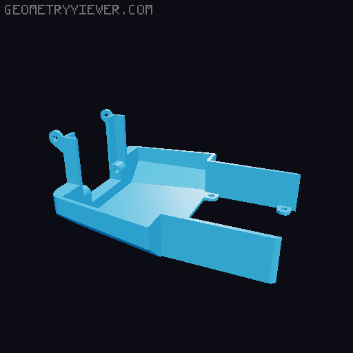 3D Printed RC Articulated Dump Truck 3D model thumbnail
