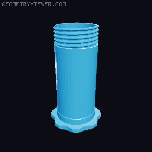 Prusament Master-Spool - Inner width dimensions 60mm, 70mm, 80mm, 90mm, 100mm 3D model thumbnail