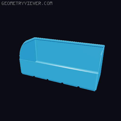 Gridfinity rouded bins collection all sizes 3D model thumbnail