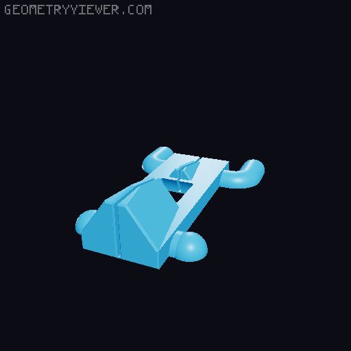Sy's Peglock - Parametric Pegboard Attachment. 3D model thumbnail