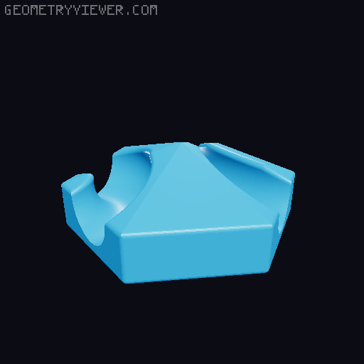 Marble track - 16 different tile insets (gravitrax compatible by using my 6 exits basic tile) 3D model thumbnail