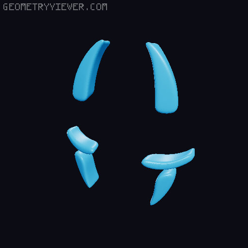 Mini No Face - single and multimaterial 3D model thumbnail