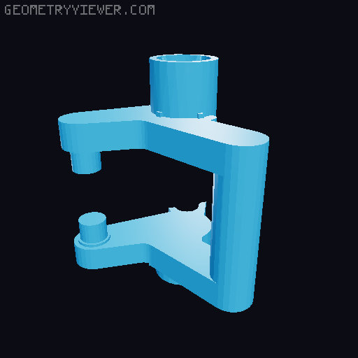 Saeco coffemashine brewing module crankshaft (spare parts) 3D model thumbnail