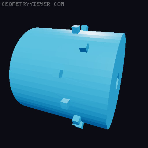 Rick roll music box 3D model thumbnail