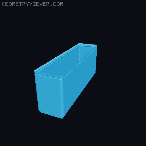 Gridfinity Box (Quick print, lite version, less filament!) 3D model thumbnail