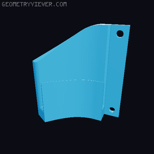 Deflector For "Modular print in place 35mm film scanner" frome FruitieX 3D model thumbnail