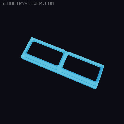 Gridfinity Clip Base - Half Grid Spacers 3D model thumbnail
