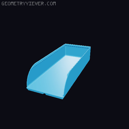 Gridfinity rouded bins collection all sizes 3D model thumbnail