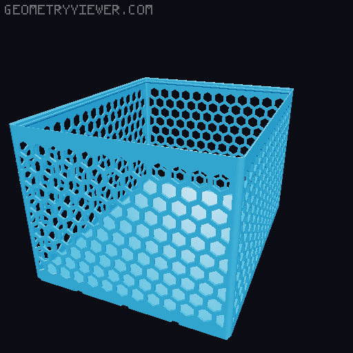Gridfinity Hex Bins all sizes 3D model thumbnail