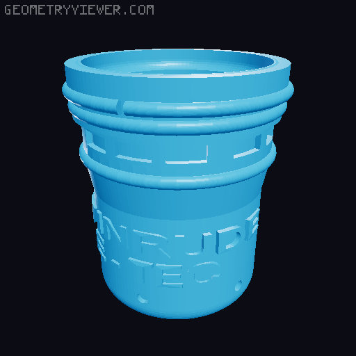 Evinrude E-TEC injector mug/can koozie 3D model thumbnail