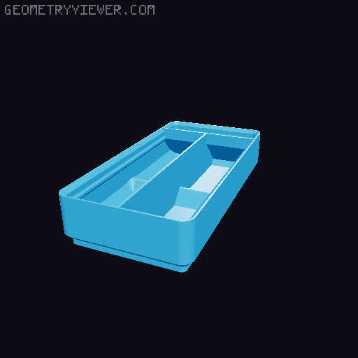 Gridfinity Bin Generator 3D model thumbnail