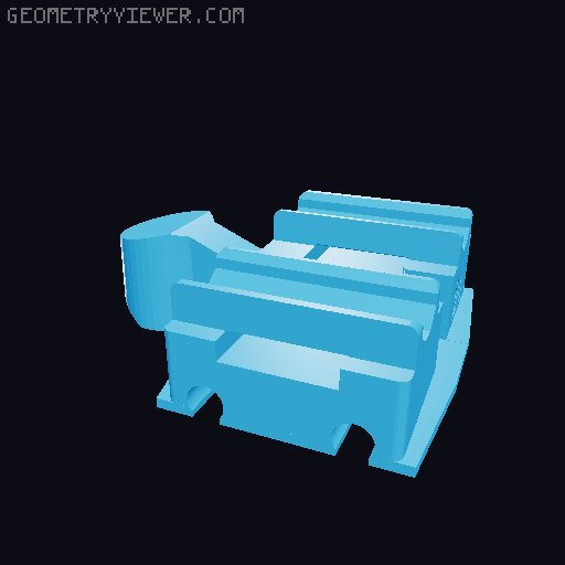 Wooden railway bridge system for Fischertechnik 3D model thumbnail