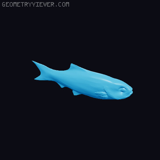 Knightia eocaena 3D model thumbnail