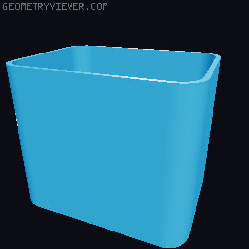 Bin for Ikea skadis - 564 models - hooks need support 3D model thumbnail